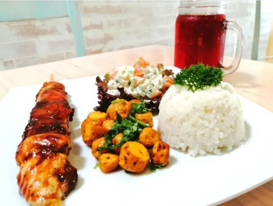 Brocheta de pollo